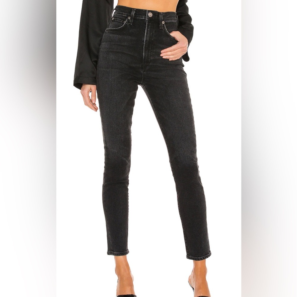 Agolde pinch waist skinny size 27 black